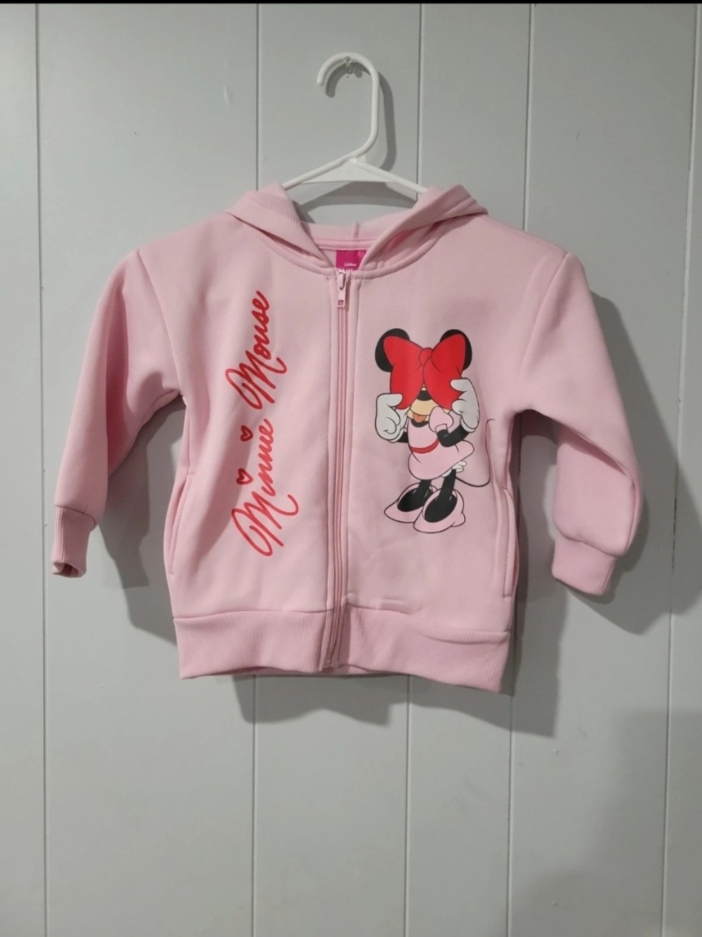 Disney Pink Minnie Mouse Zip-Up Hoodie